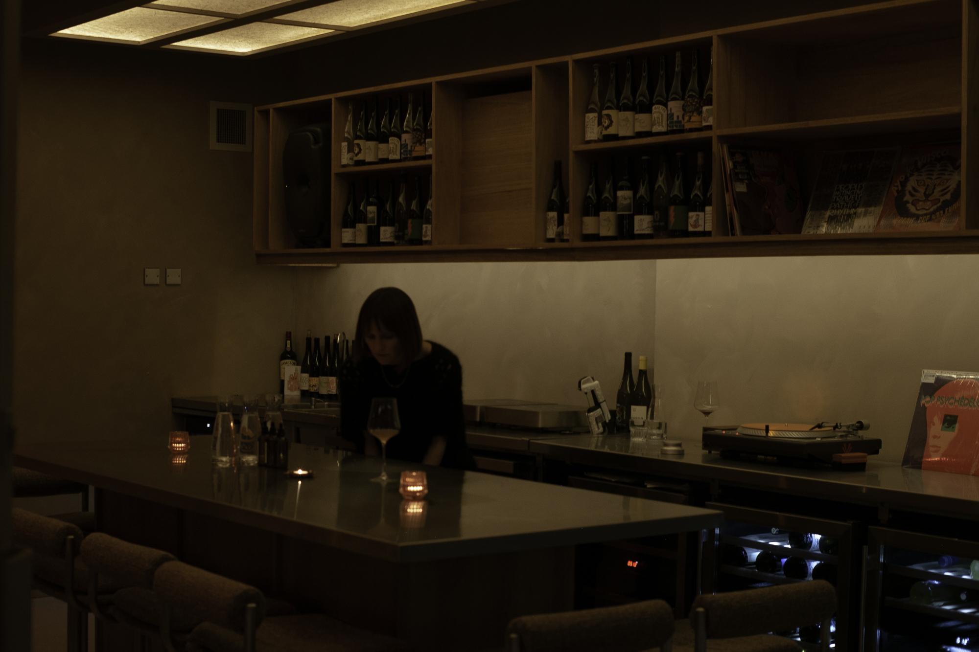 Inside the bar at The Olfa Club