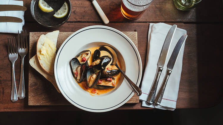 Plate of food at The Bath Arms