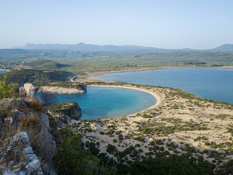 Voidokilia Beach, Messinia, Greece Voidokilia Beach, Messinia, Greece