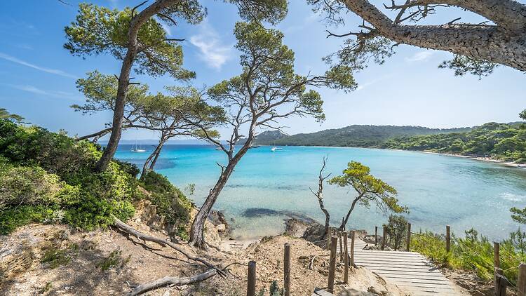 Plage Notre Dame, Porquerolles, France Plage Notre Dame, Porquerolles, France