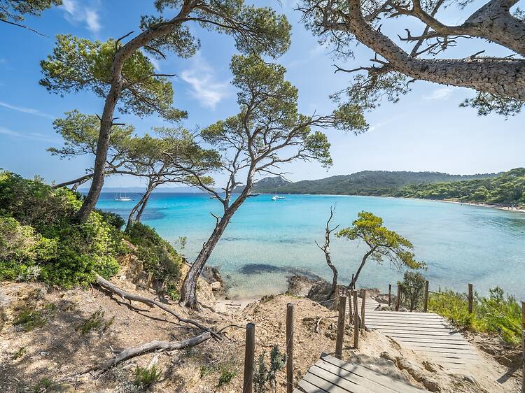 Plage Notre Dame, Porquerolles, France Plage Notre Dame, Porquerolles, France