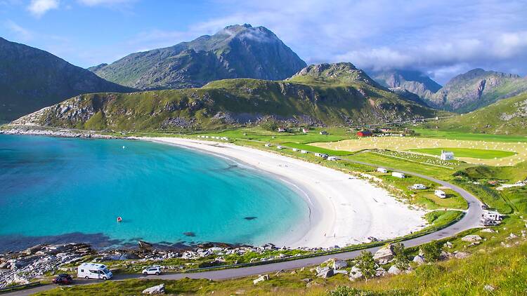 Haukland Beach, Lofoten, Norway Haukland Beach, Lofoten, Norway