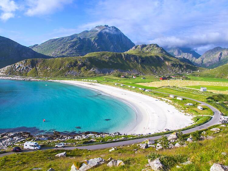 Haukland Beach, Lofoten, Norway Haukland Beach, Lofoten, Norway