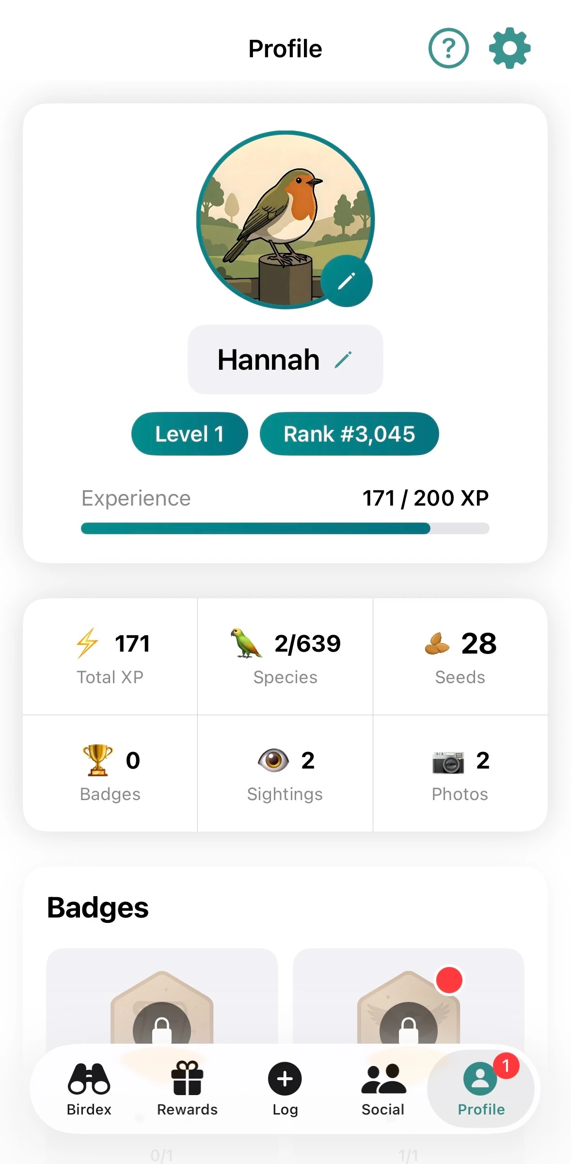 BirdEx app interface