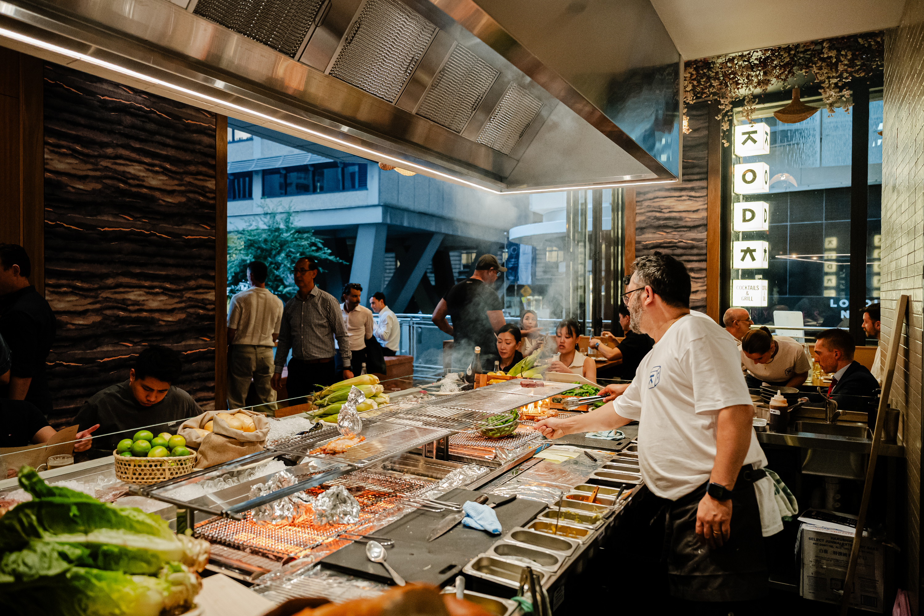 Sydney's hottest seat? Right in front of this robata grill for charred Japanese eats