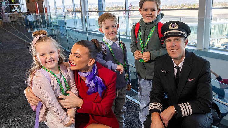 Virgin crew with kids