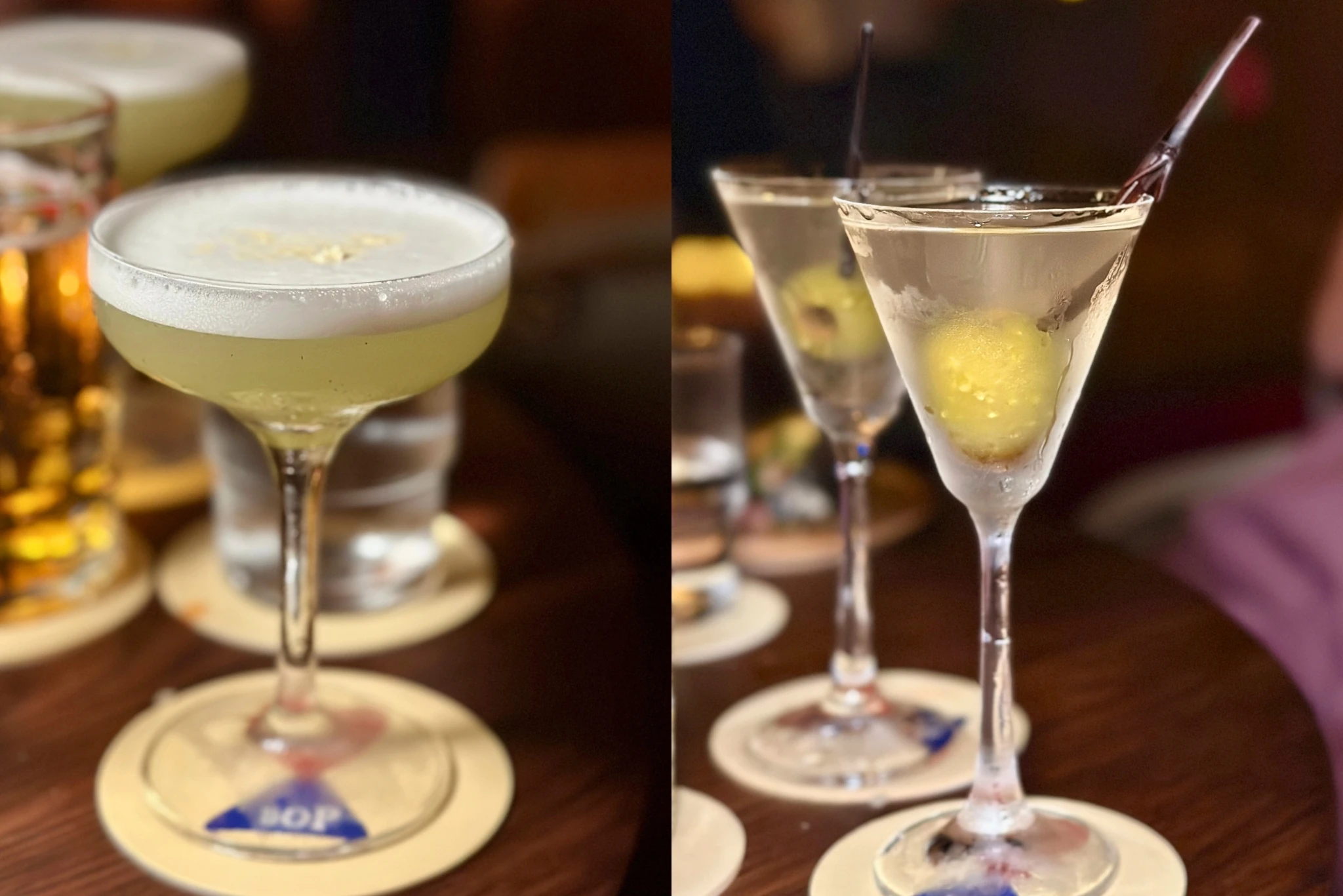 BOP Perilla smash and martini