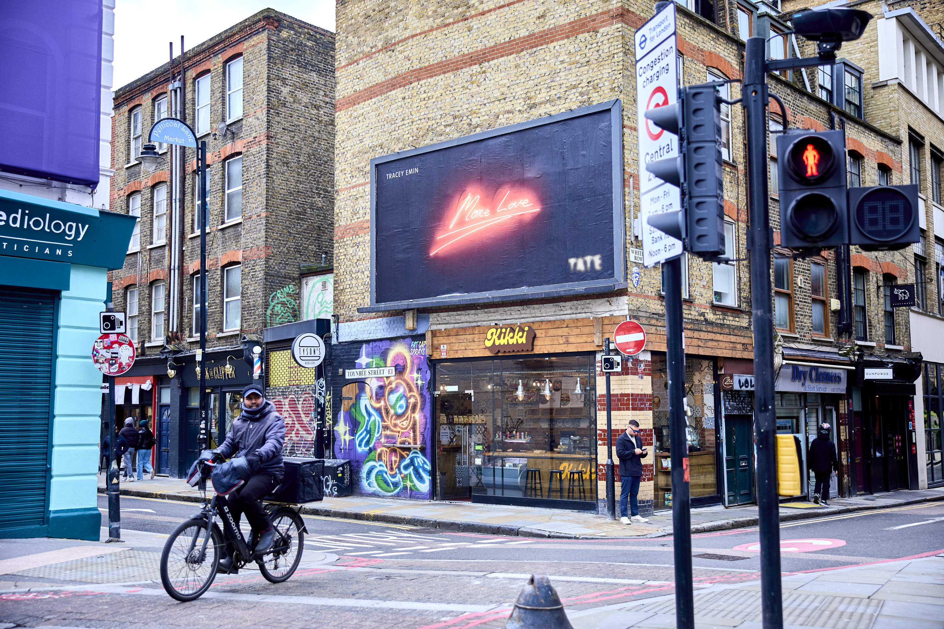 Iconic Tracey Emin artworks are being shown on billboards around London