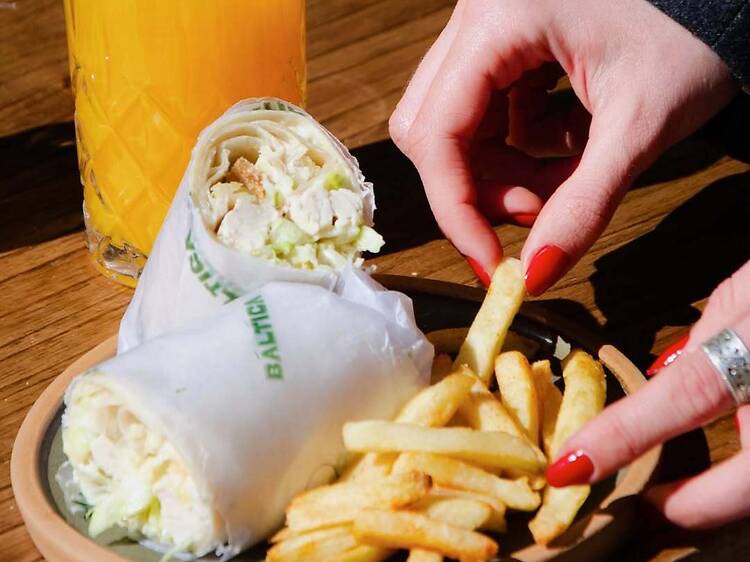 Báltica Café: caesar en formato wrap Báltica Café: caesar en formato wrap