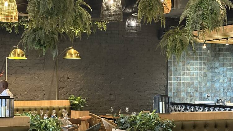 Interior of Cowfish restaurant 