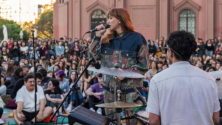 Delfina Campos on the CCR Terrace Delfina Campos on the CCR Terrace