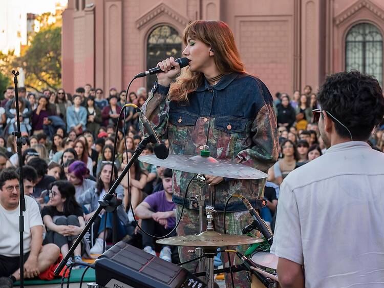 Delfina Campos on the CCR Terrace Delfina Campos on the CCR Terrace