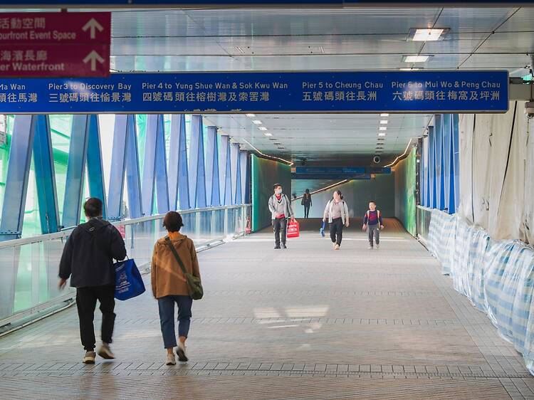 The footbridge connecting IFC to Central Ferry Pier has closed after 19 years