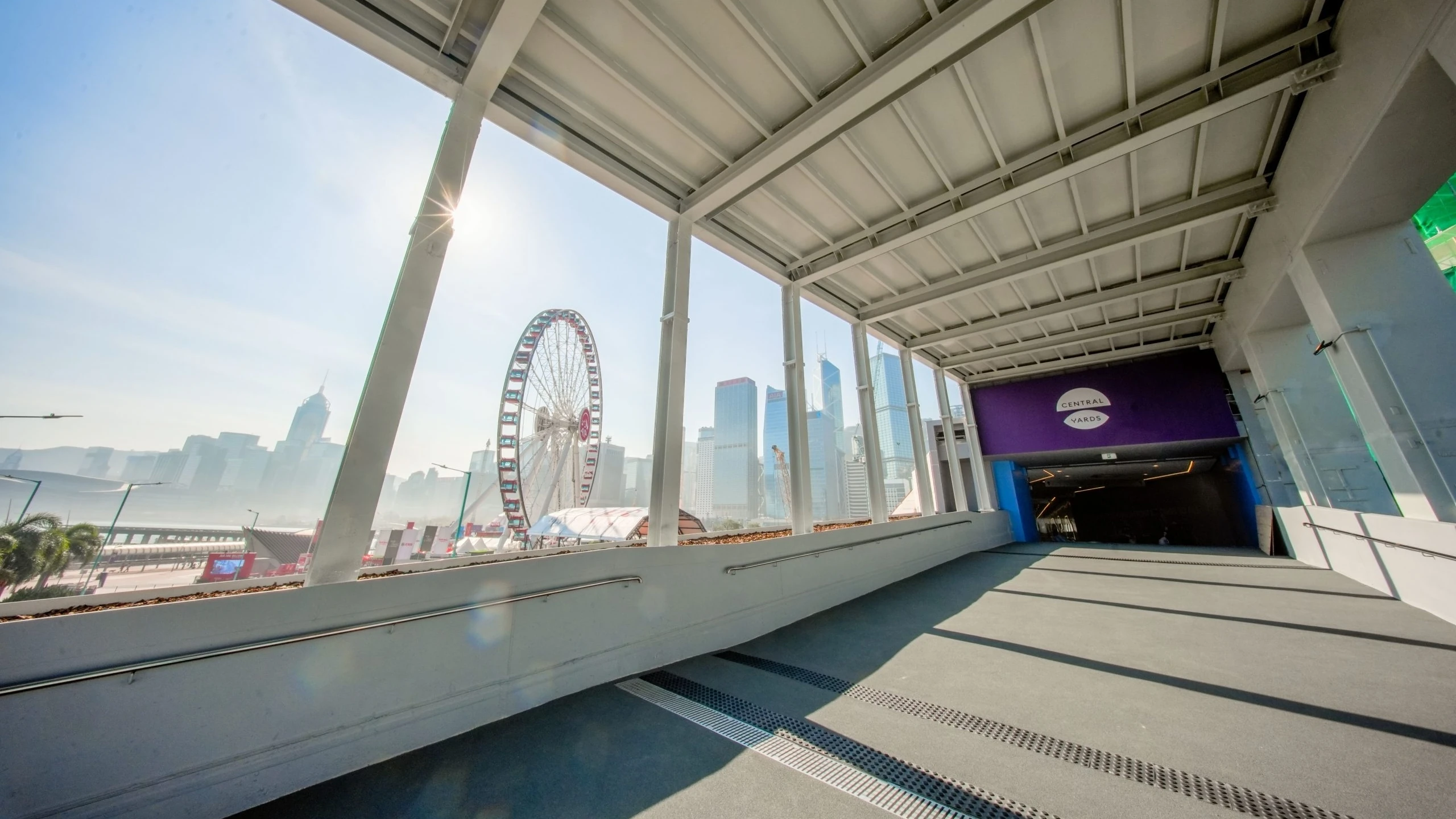 IFC Central Ferry Pier bridge walkway new