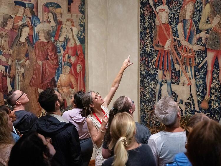 Silent Book Club of Death at The Met Cloisters