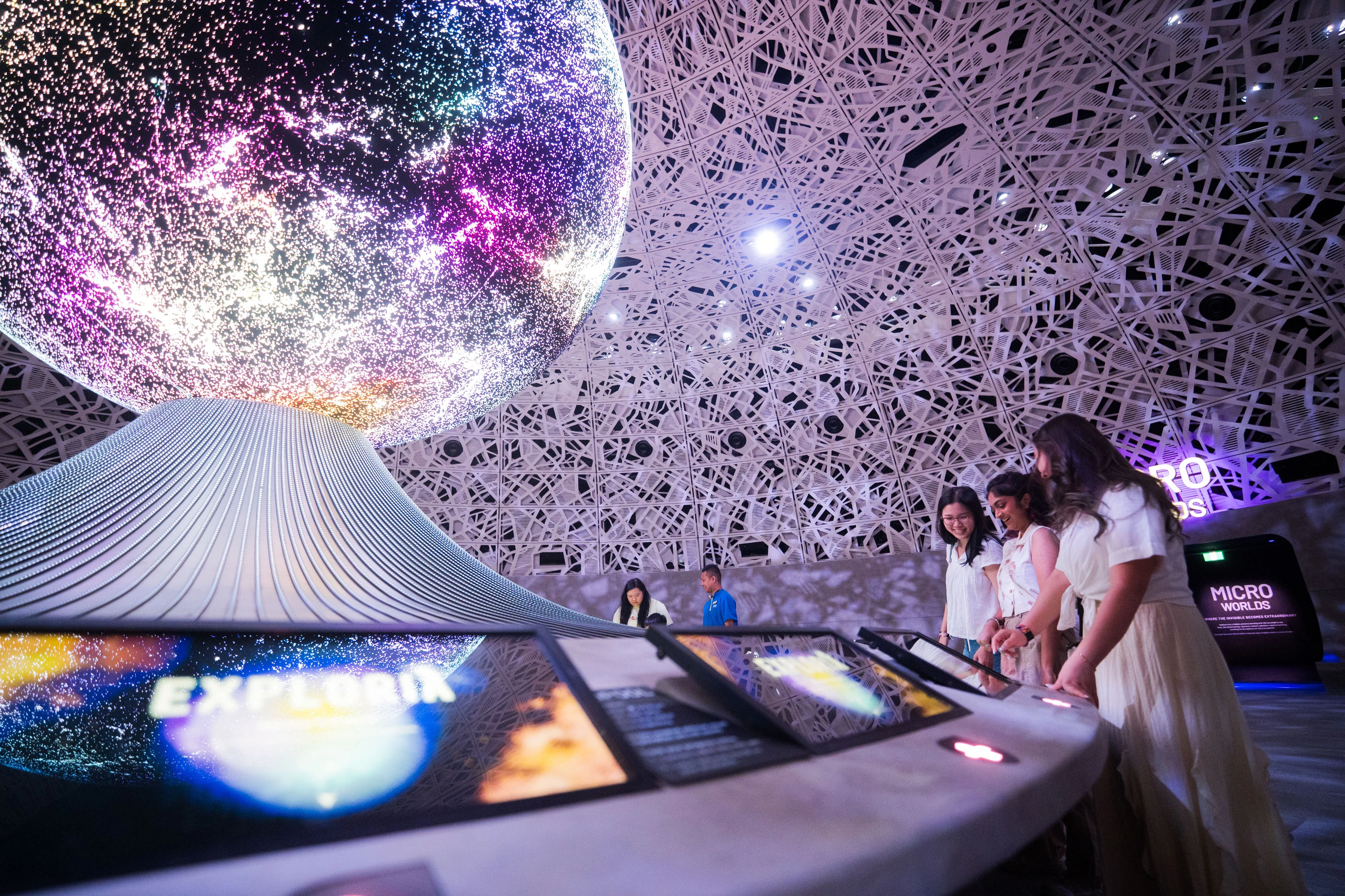 Create avatars, complete quests and unlock content at the Biopool at Our Interconnected World