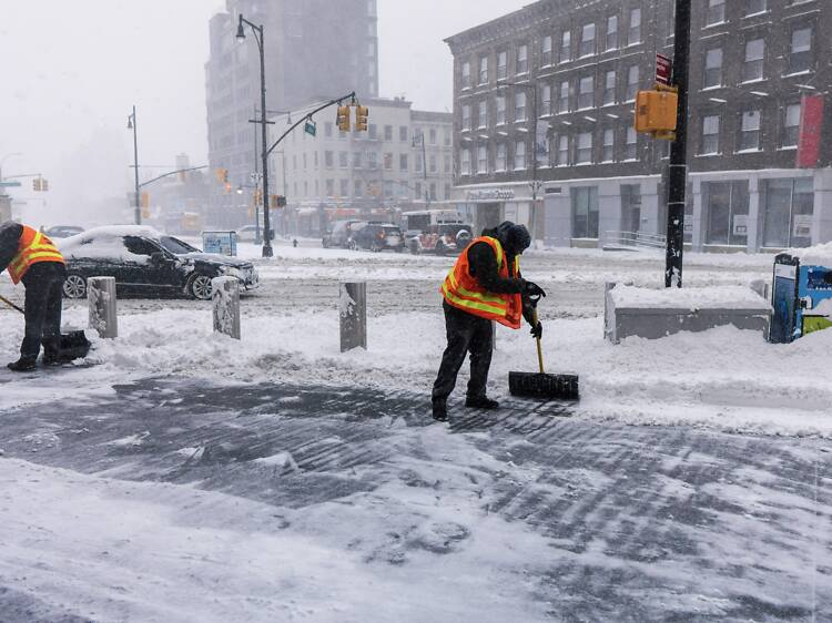 You can get paid up to $28 to help the city shovel the insane amounts of snow right now