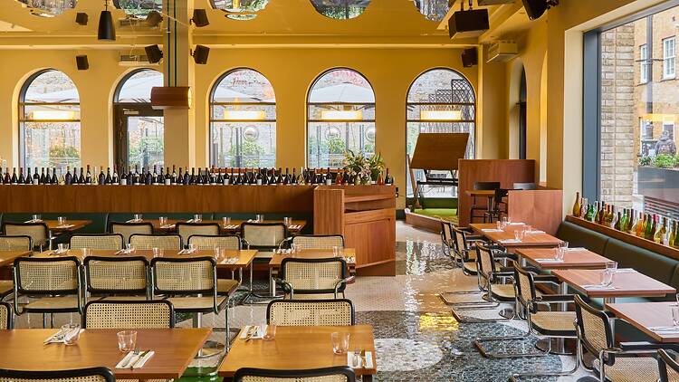 Interior shot of Forza Wine Soho