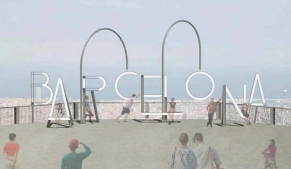 Render del nou mirador del Tibidabo