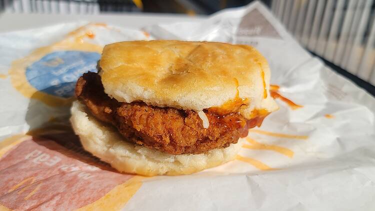 Hot Honey Crispy Chicken Biscuit