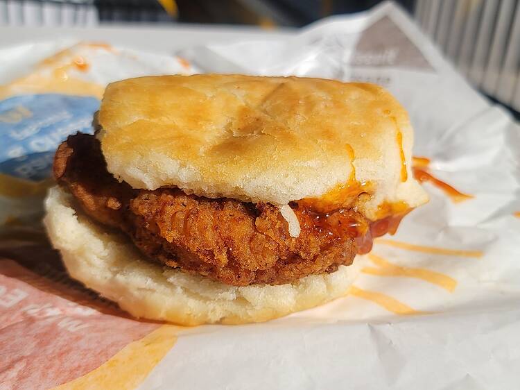 Hot Honey Crispy Chicken Biscuit
