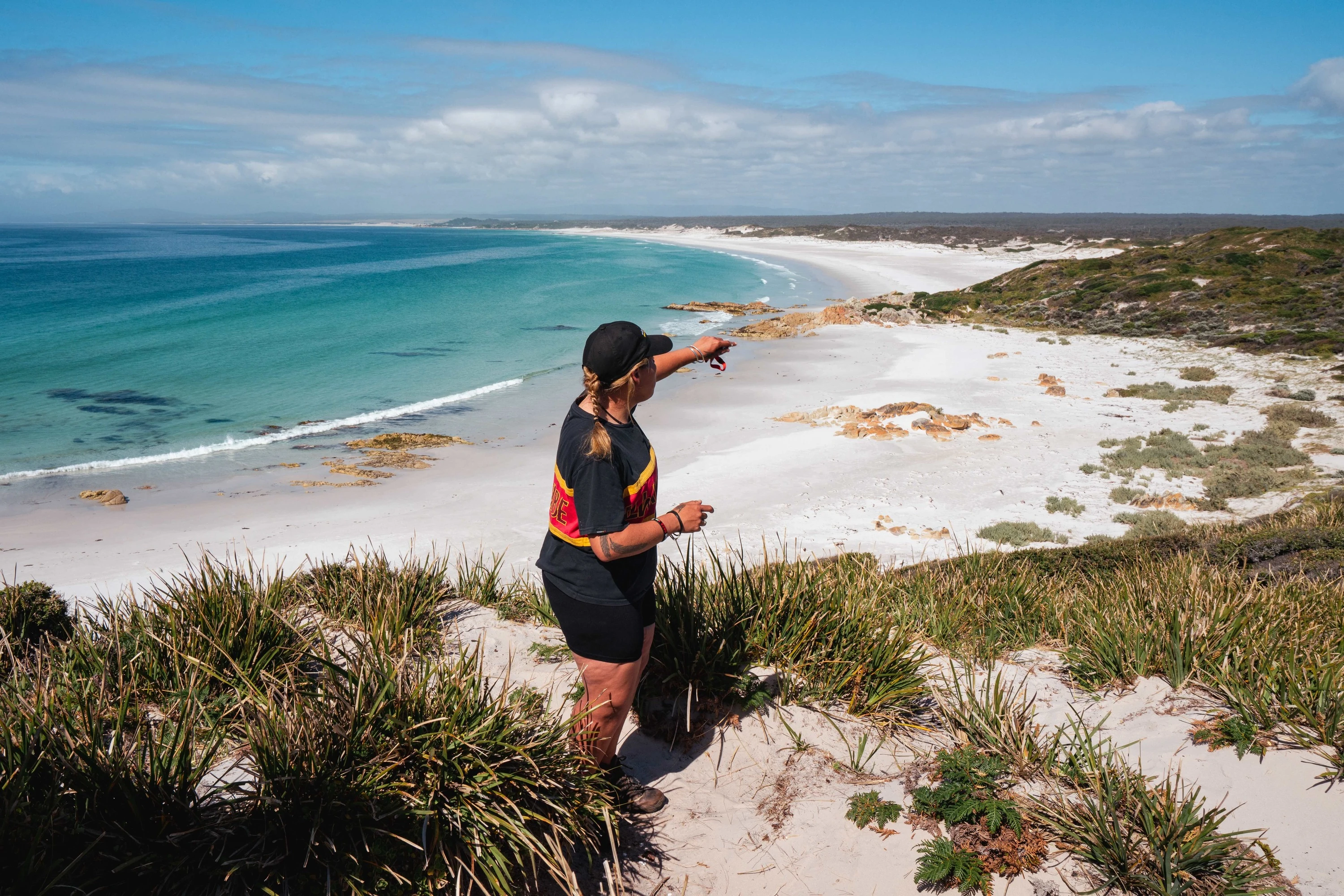 Woman on beach