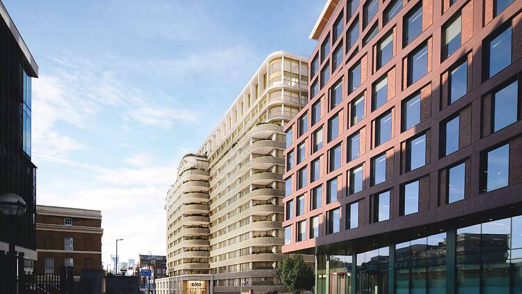 Rendered street view of the potential new 17-storey hotel