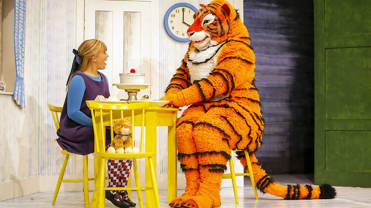 Sing along with Sophie's doorbell surprise at Tiger show The Tiger Who Came to Tea