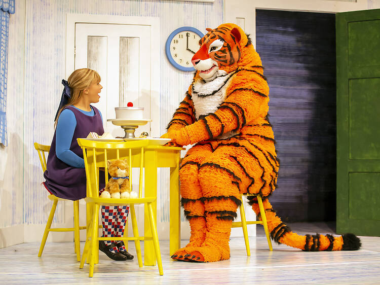 Sing along with Sophie's doorbell surprise at Tiger show The Tiger Who Came to Tea