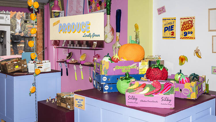 The Grocery Store Voluptuary Ceramics inedible art that looks like real produce at The Grocery Store exhibition at Voluptuary Ceramics