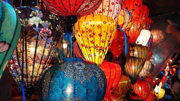 Undated stock image of Vietnamese lanterns