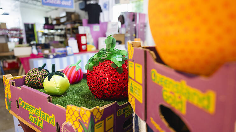 The Grocery Store – an exhibition of inedible goods Fruit art at The Grocery Store – an exhibition of inedible goods