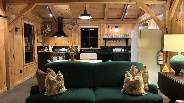 Living room and kitchen