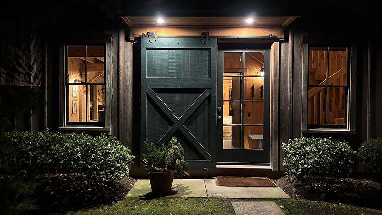 Front door to Hidden Barn Cottage