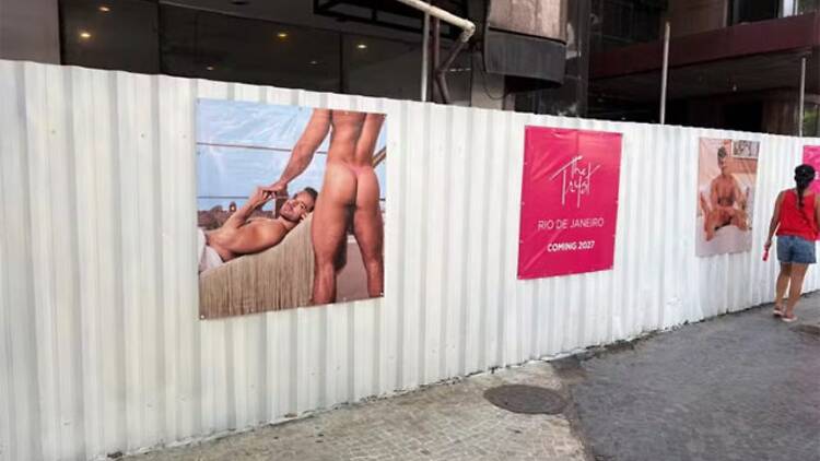 Imagens na fachada do futuro hotel já causam polêmica