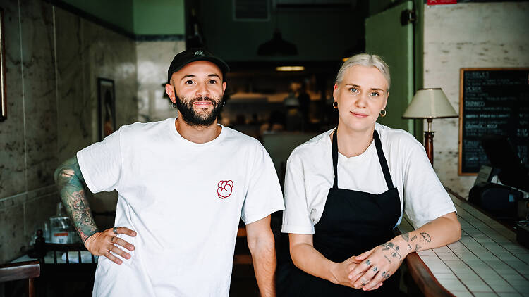 Marco Cossu e Louise Bourrat
