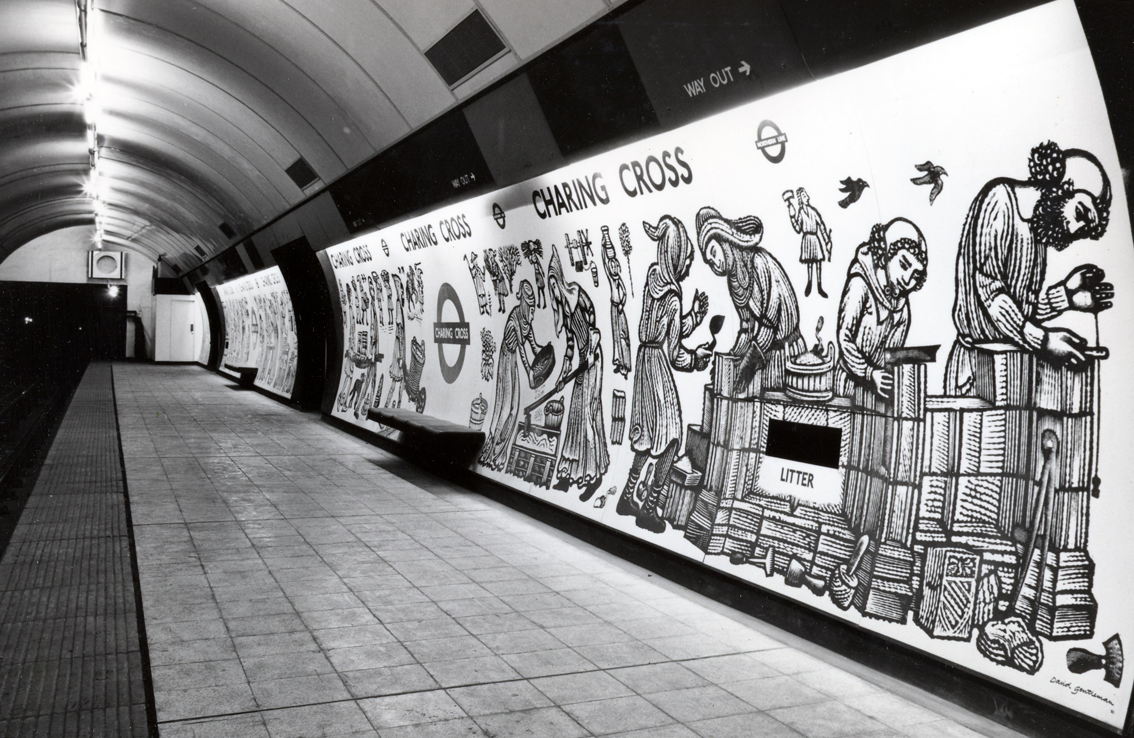 David Gentleman, ‘Cross for Queen Eleanor’, 1979, Charing Cross Underground station