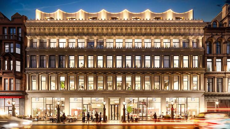 CGI render of Egyptian Halls renovation Glasgow 