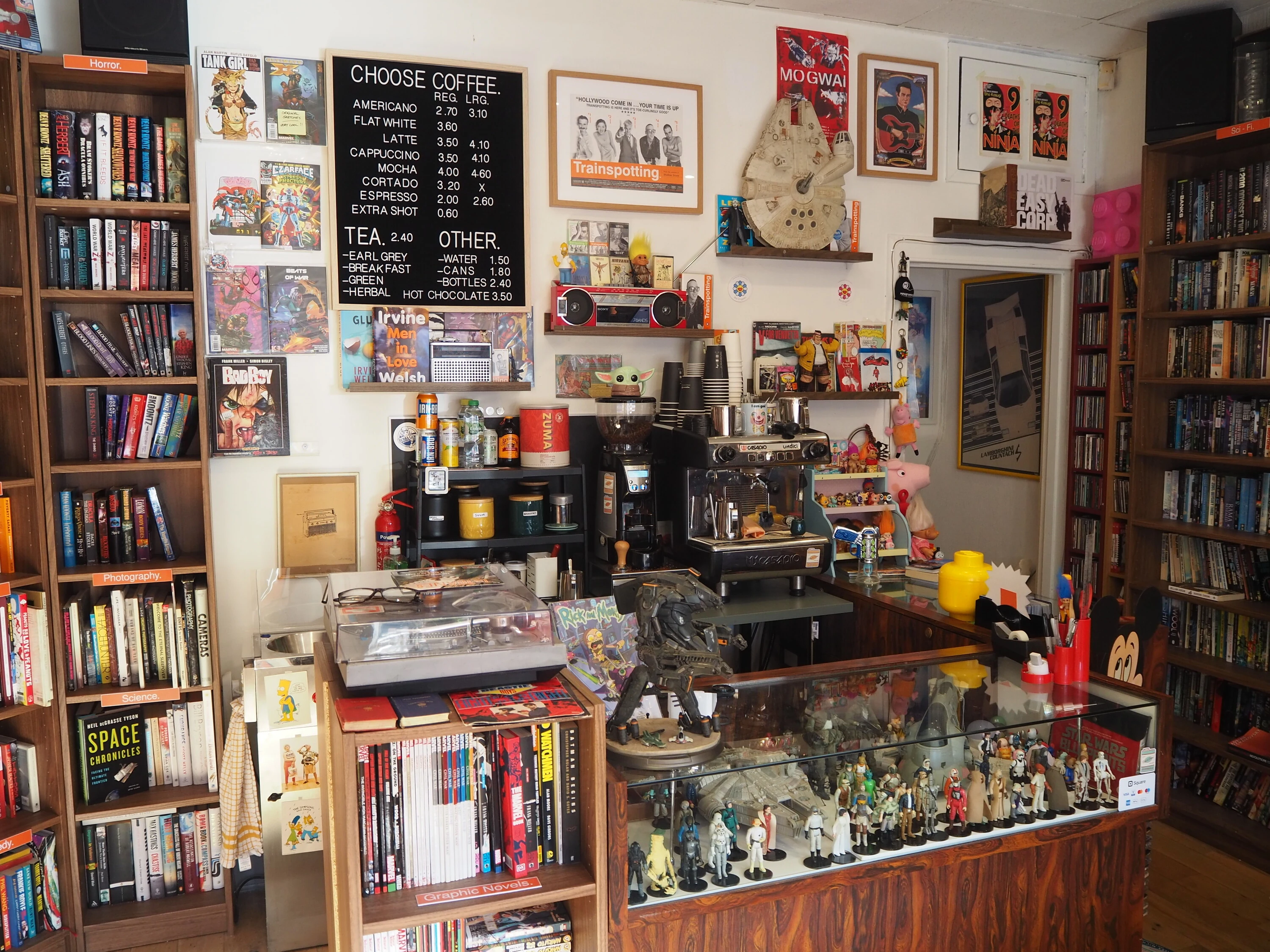 Inside Choose Books bookshop Edinburgh