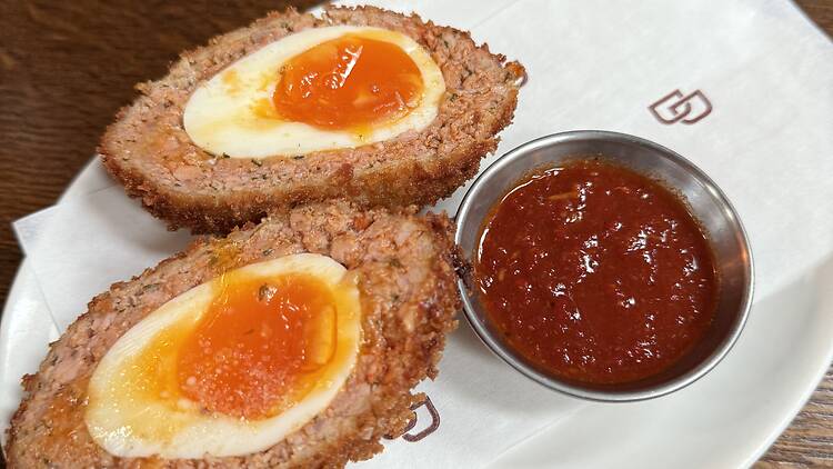 Scotch eggs at The Dry Dock