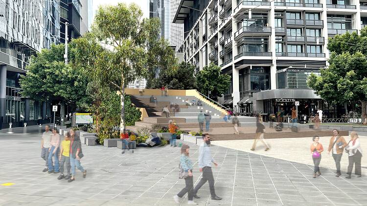 red stairs render red stairs render