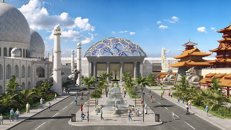 Infinity Planet Render of new city