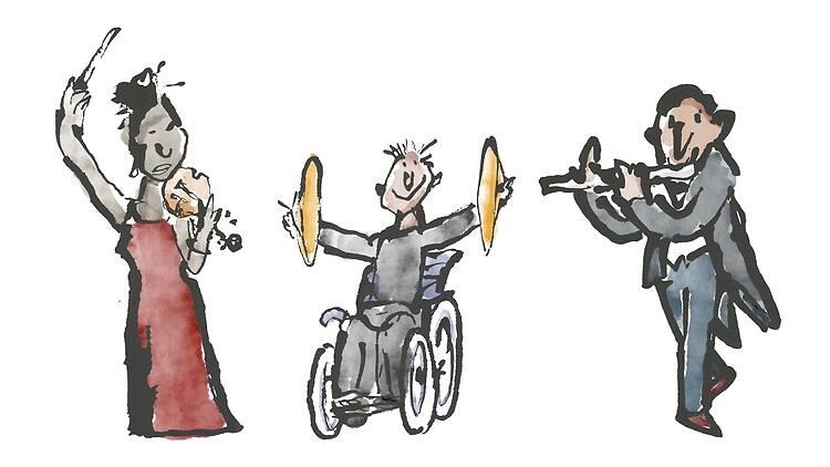 Quentin Blake illustrations for Festival of Britain 75th anniversary 