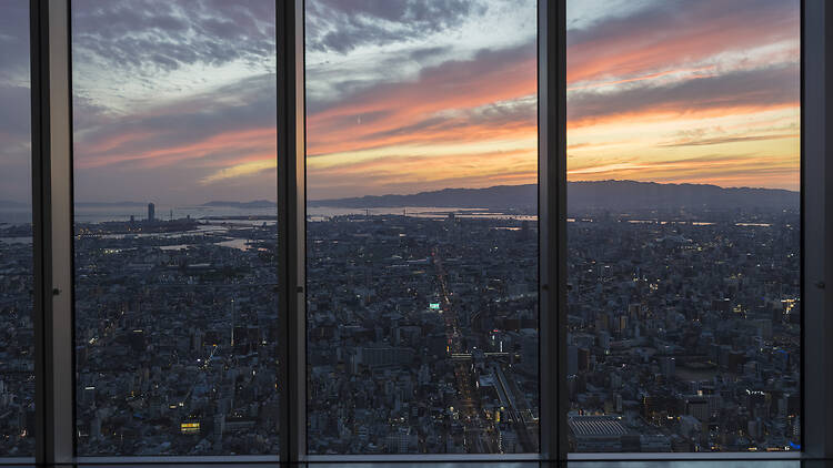 Take in sweeping views of Osaka and beyond atop one of Japan’s tallest skyscrapers