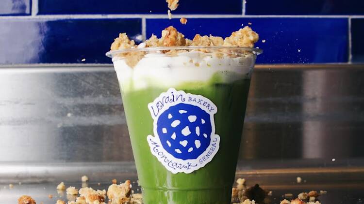 Cookie Milk Matcha at Levain