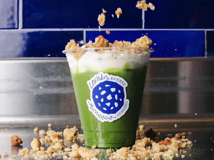 Cookie Milk Matcha at Levain