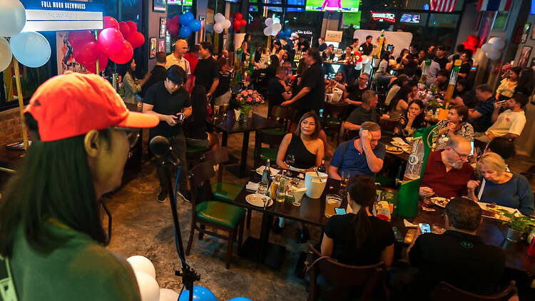 Stack pints and sing ironically-then-sincerely at The Upper Deck