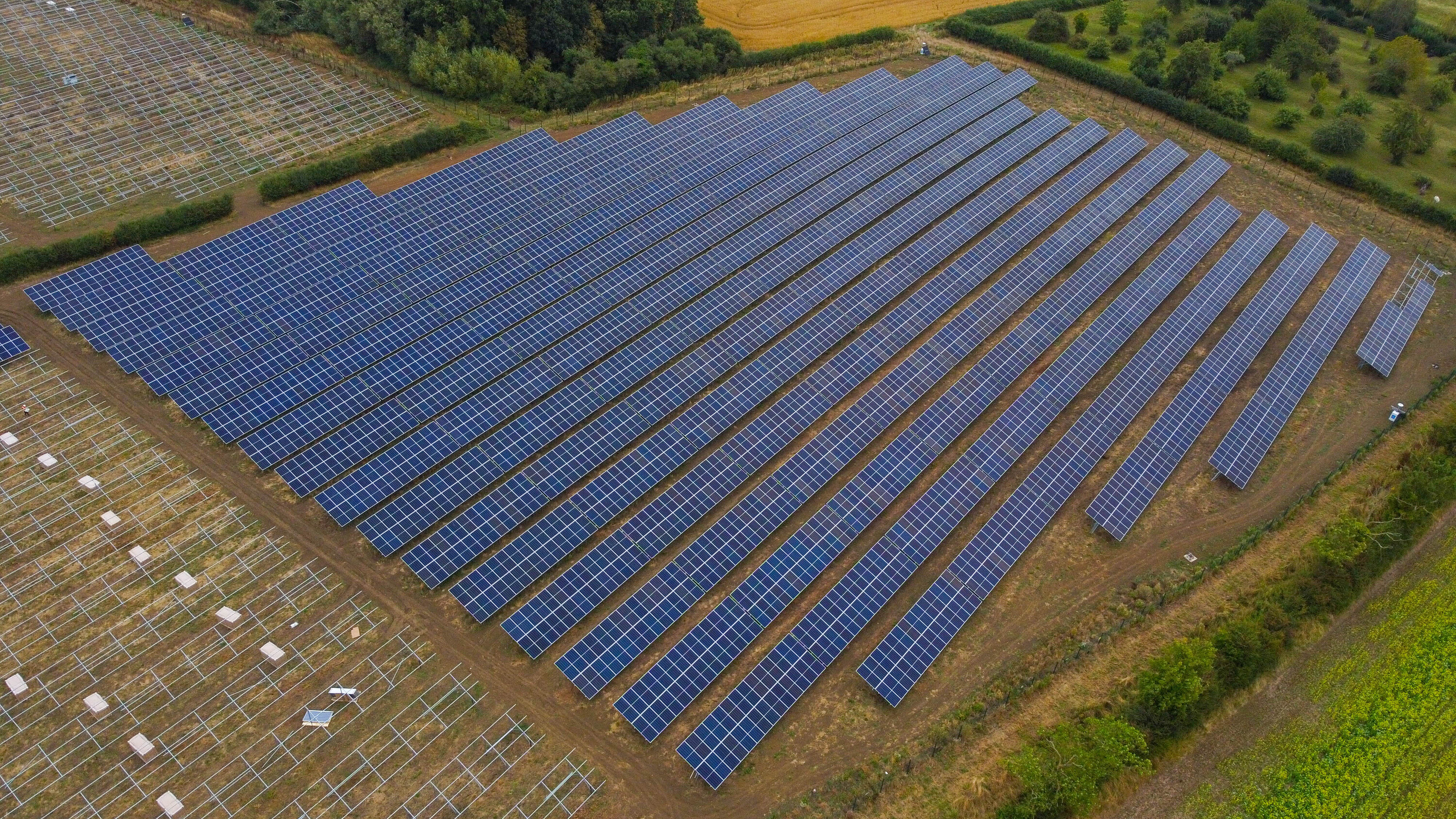 Solar panel farm