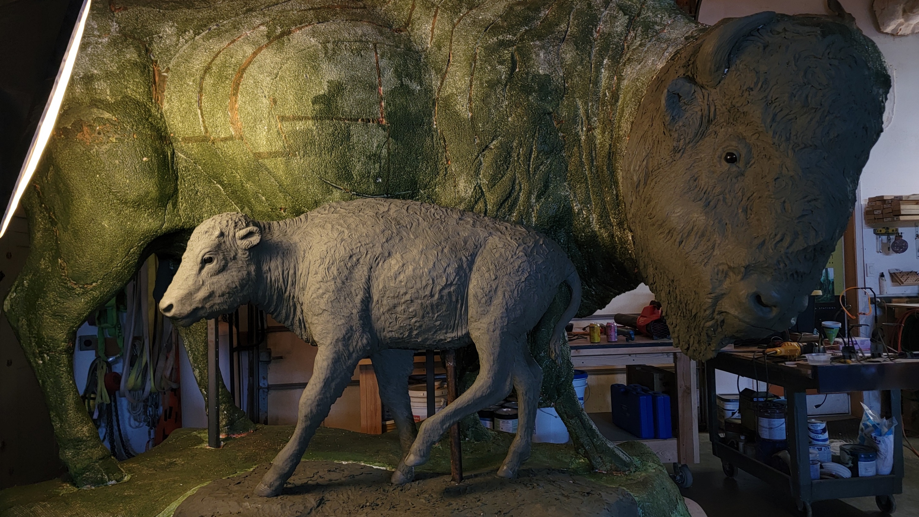 Three larger-than-life bronze bison sculptures are stopping by this Chicago museum for a very limited time