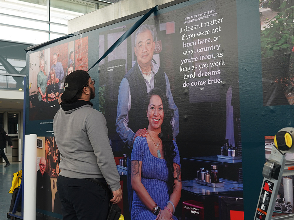See portraits of immigrant New Yorkers at St. George Ferry Terminal in Staten Island